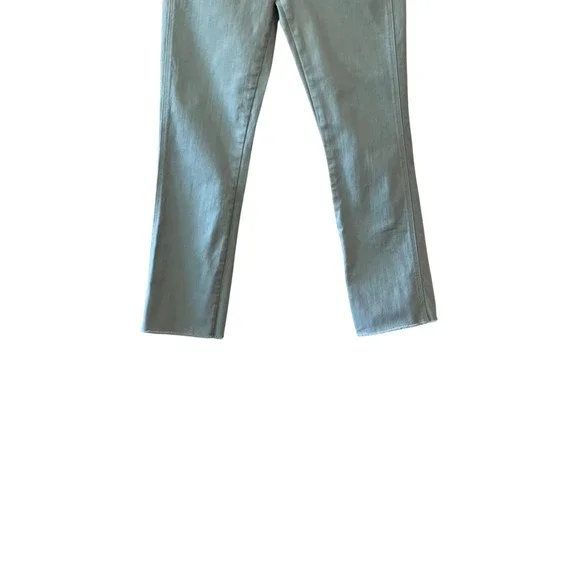 Veronica Beard Carly Kick Flare Crop High Rise Jeans Silver Sage Women's Size 28